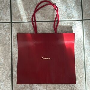 Cartier shopping bag.